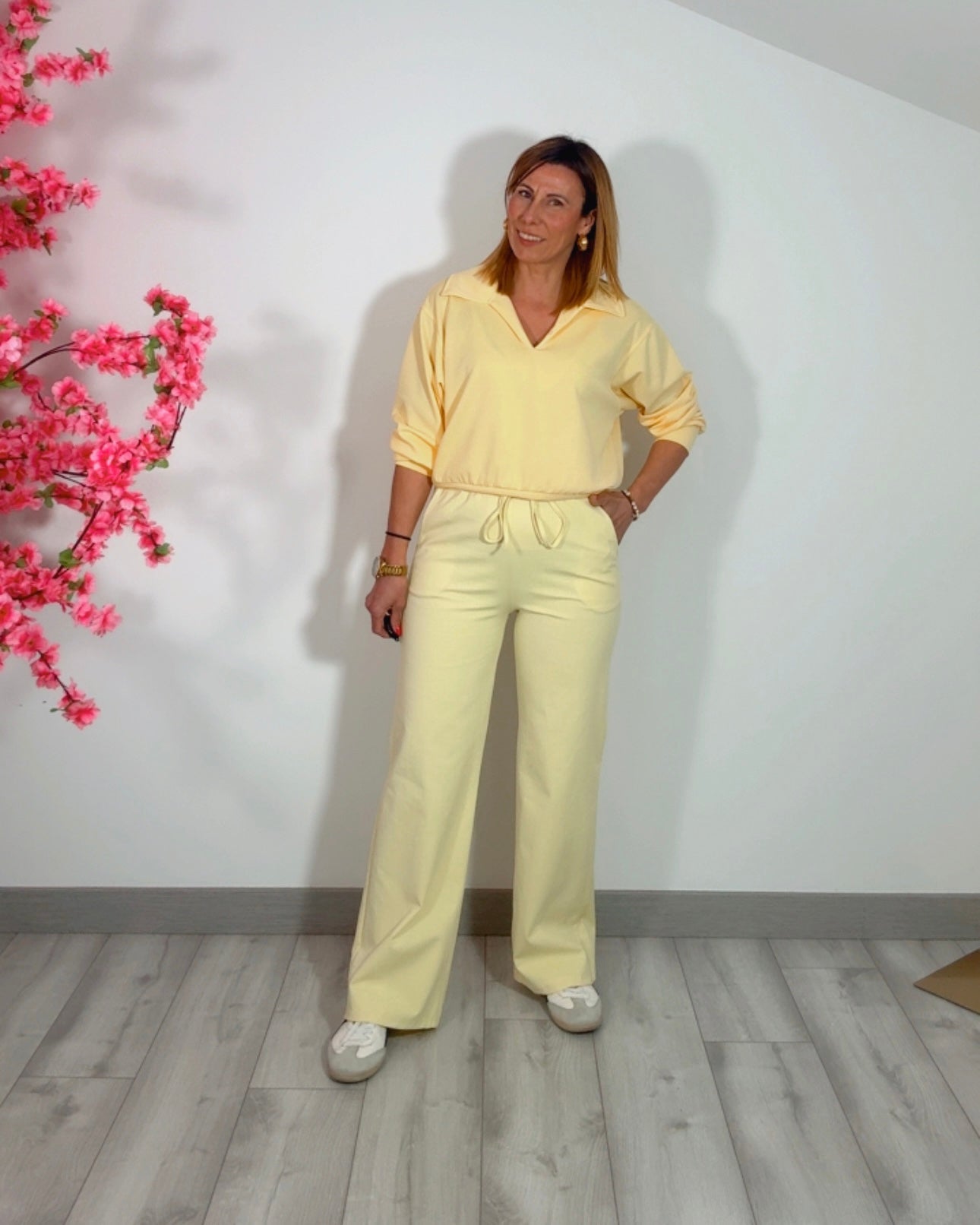 Pantalon sport amarillo