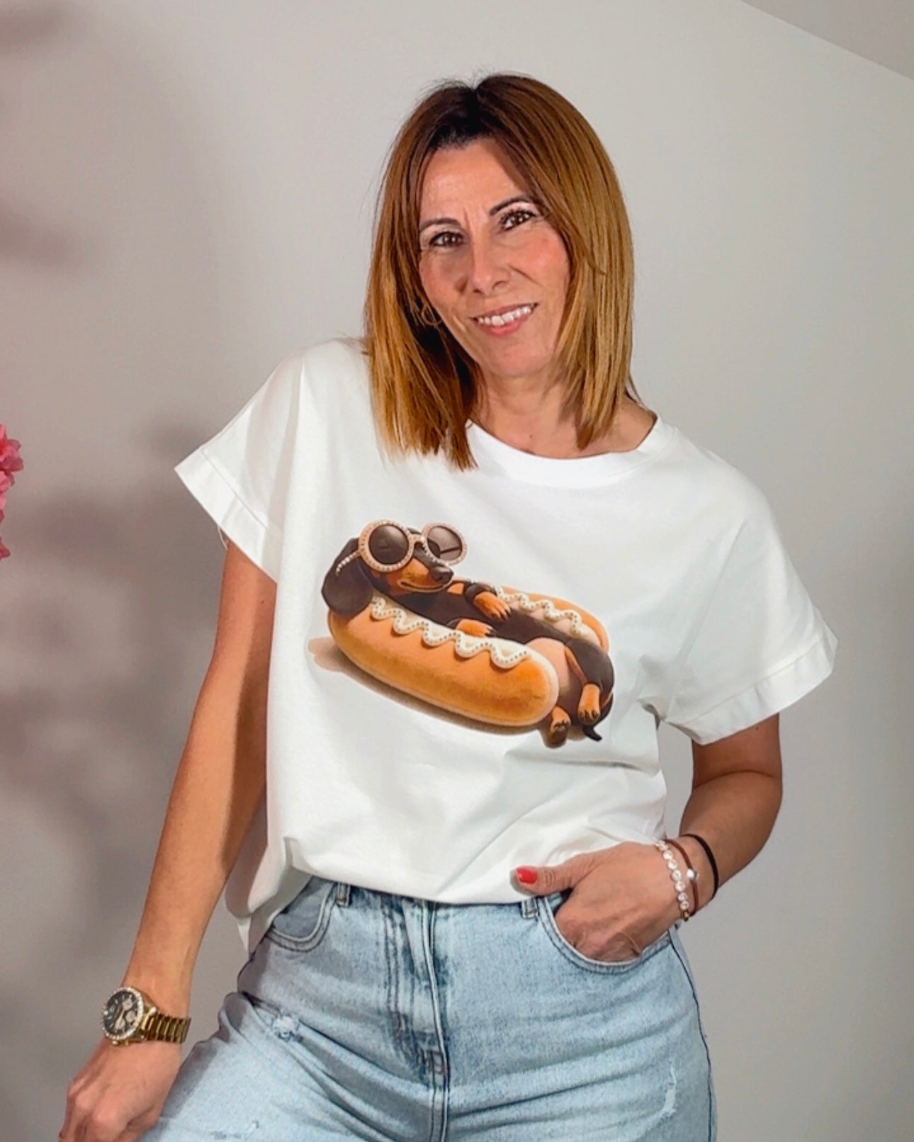 Camiseta perro salchicha