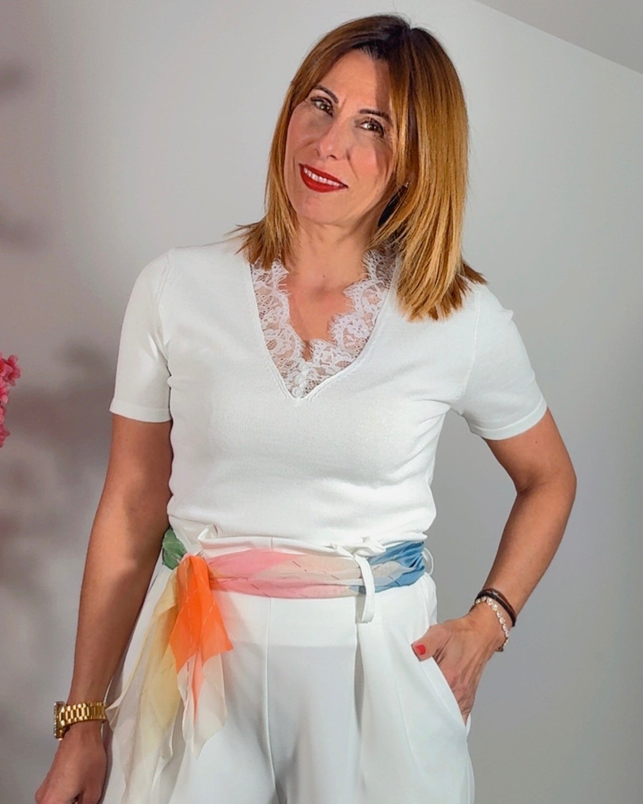 Pantalon Amapola blanco