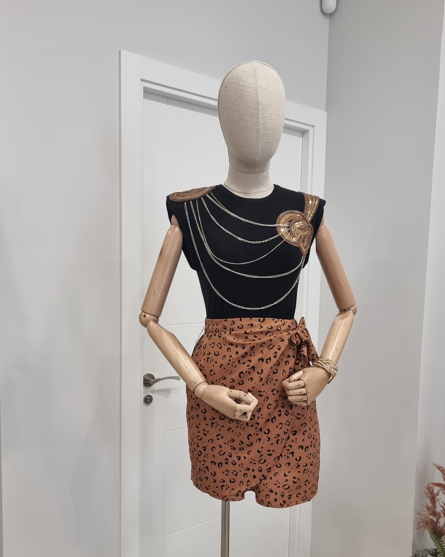 falda pareo estampada