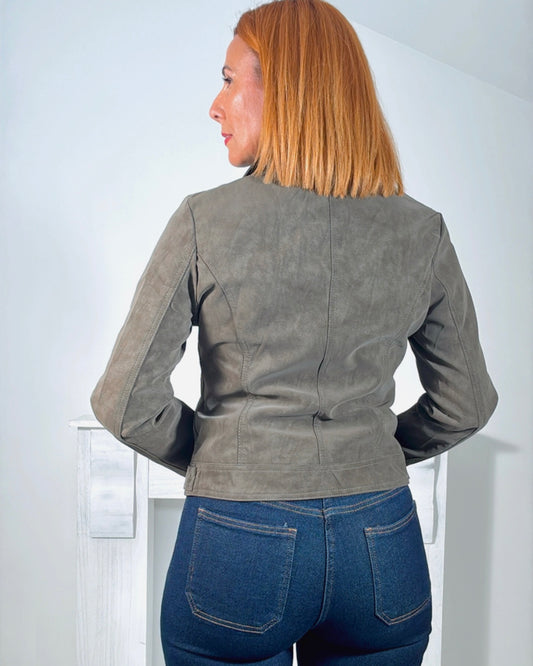 Biker polipiel marron