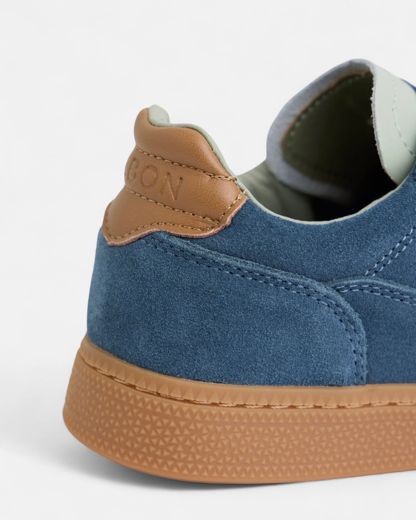 Zapatilla Silbon casual piel azul