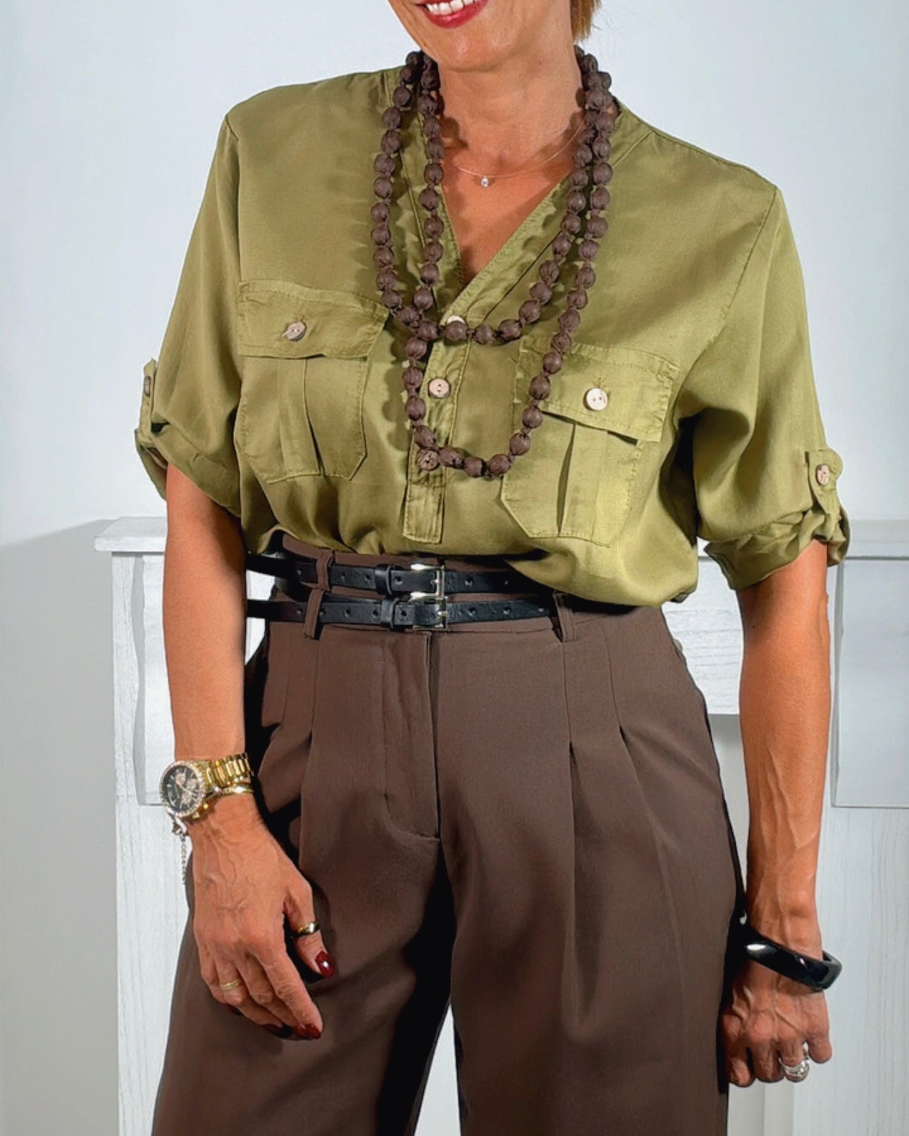 Pantalon con pinzas Silvia