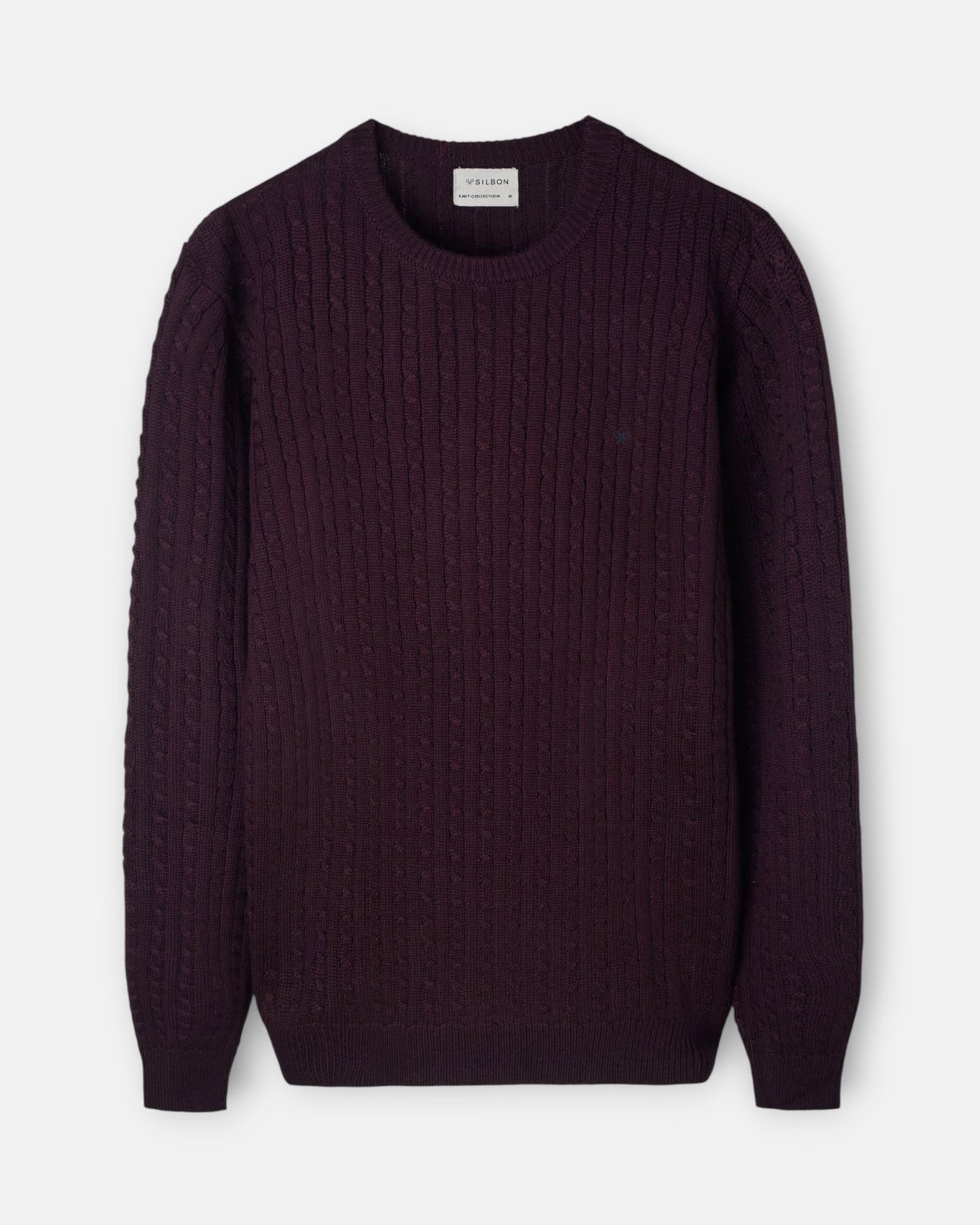 Jersey Silbon ochos Burdeos
