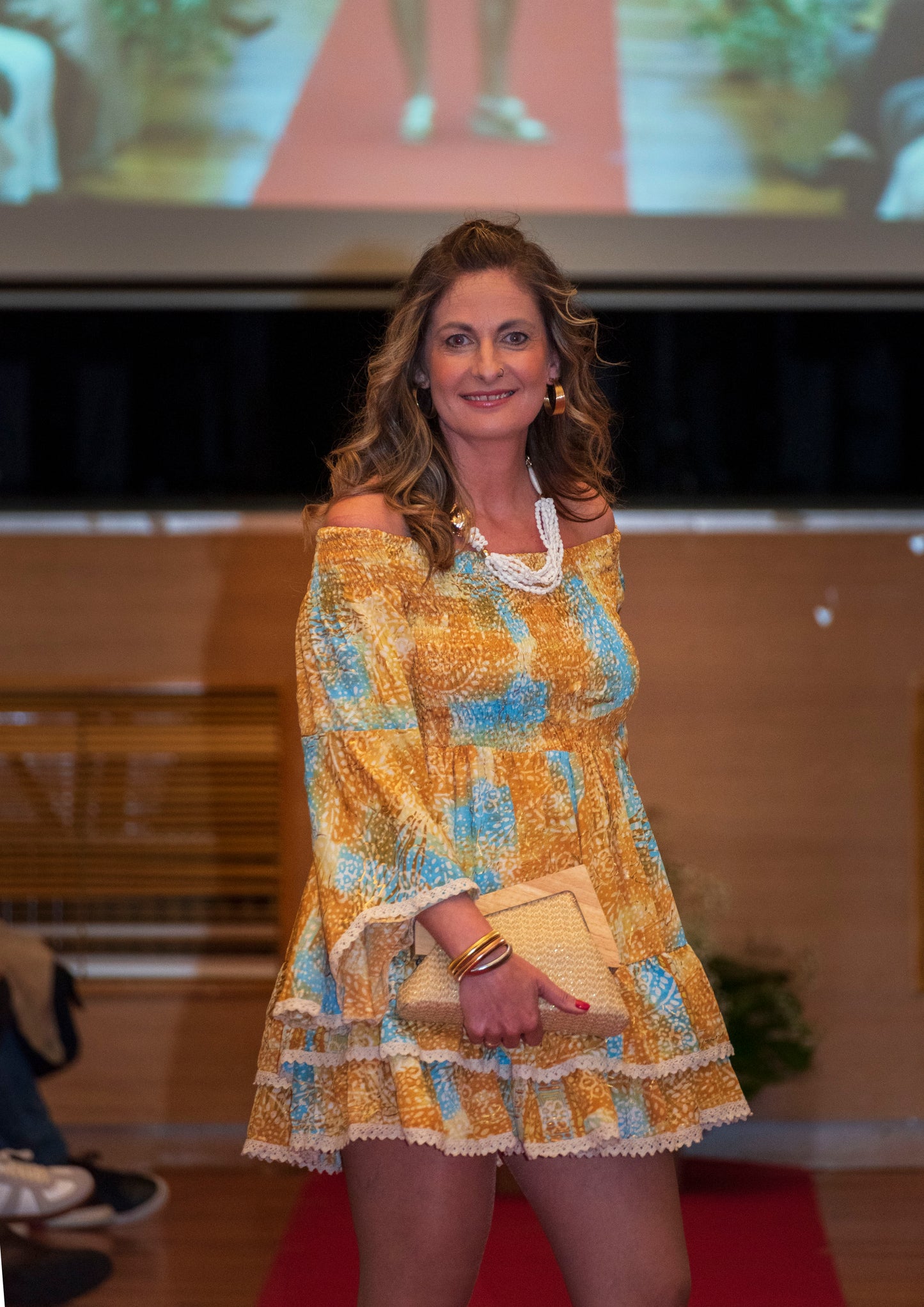 Vestido corto nido de abeja