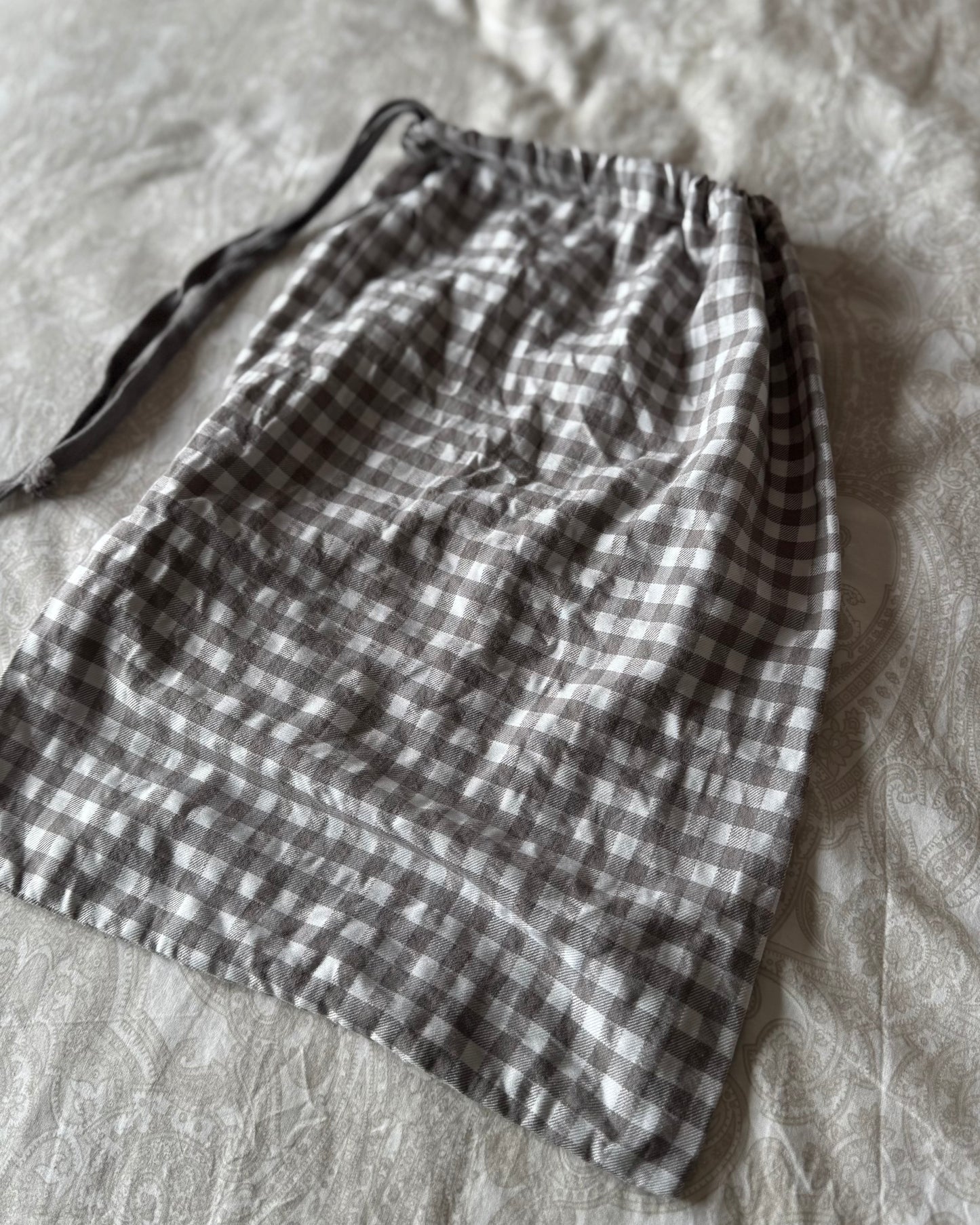 Pantalon pijama Vichy taupe