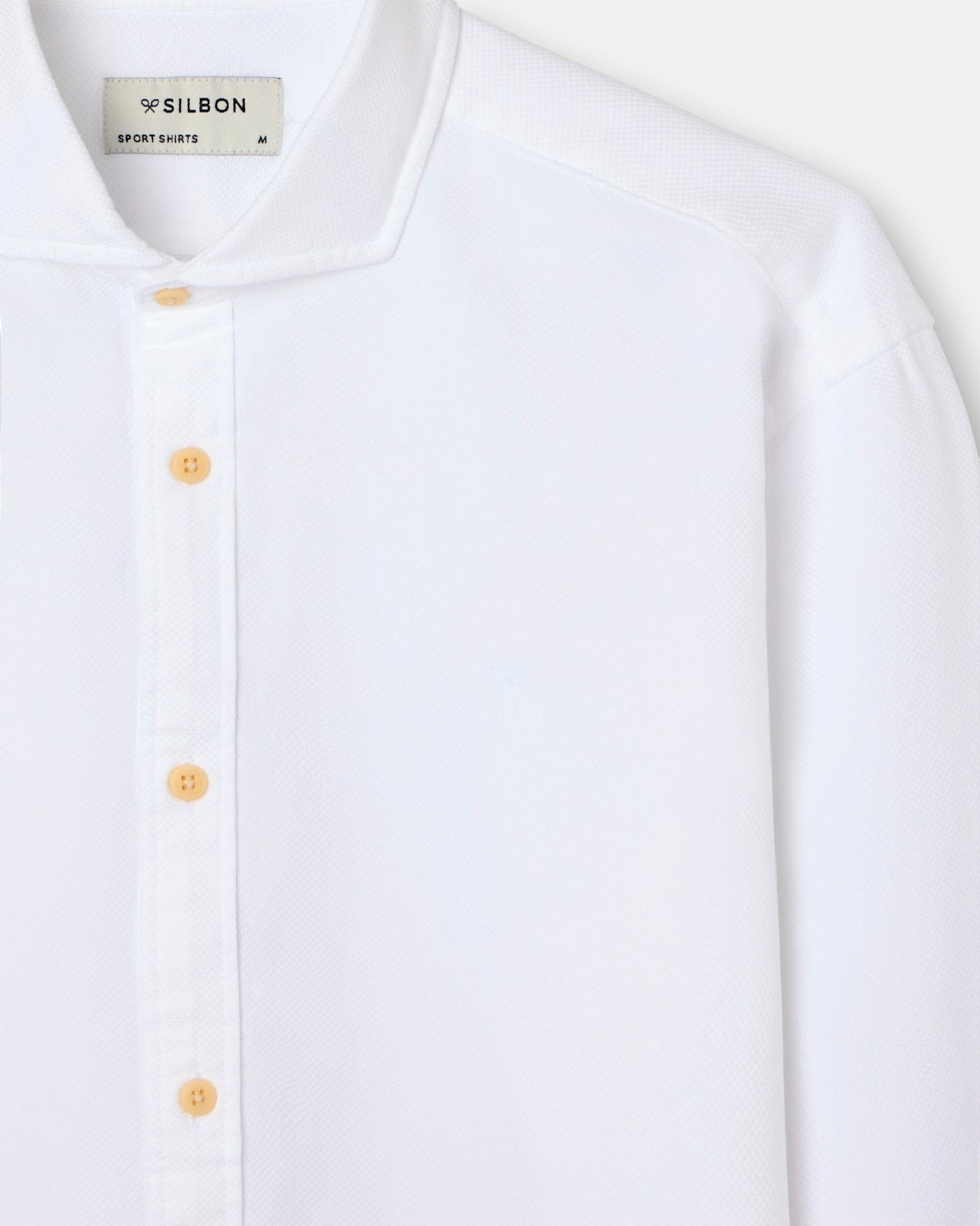 Camisa Silbon estructura blanca