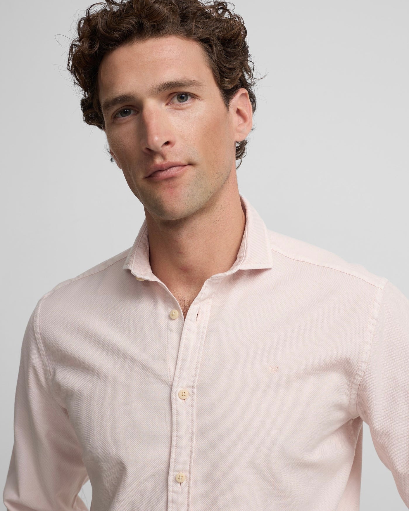 Camisa sport Silbon logo coral