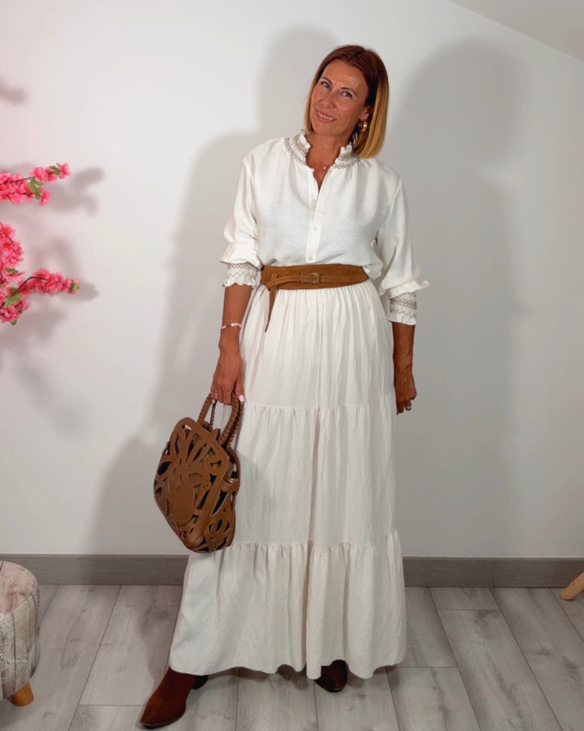 Camisa Vanessa beige
