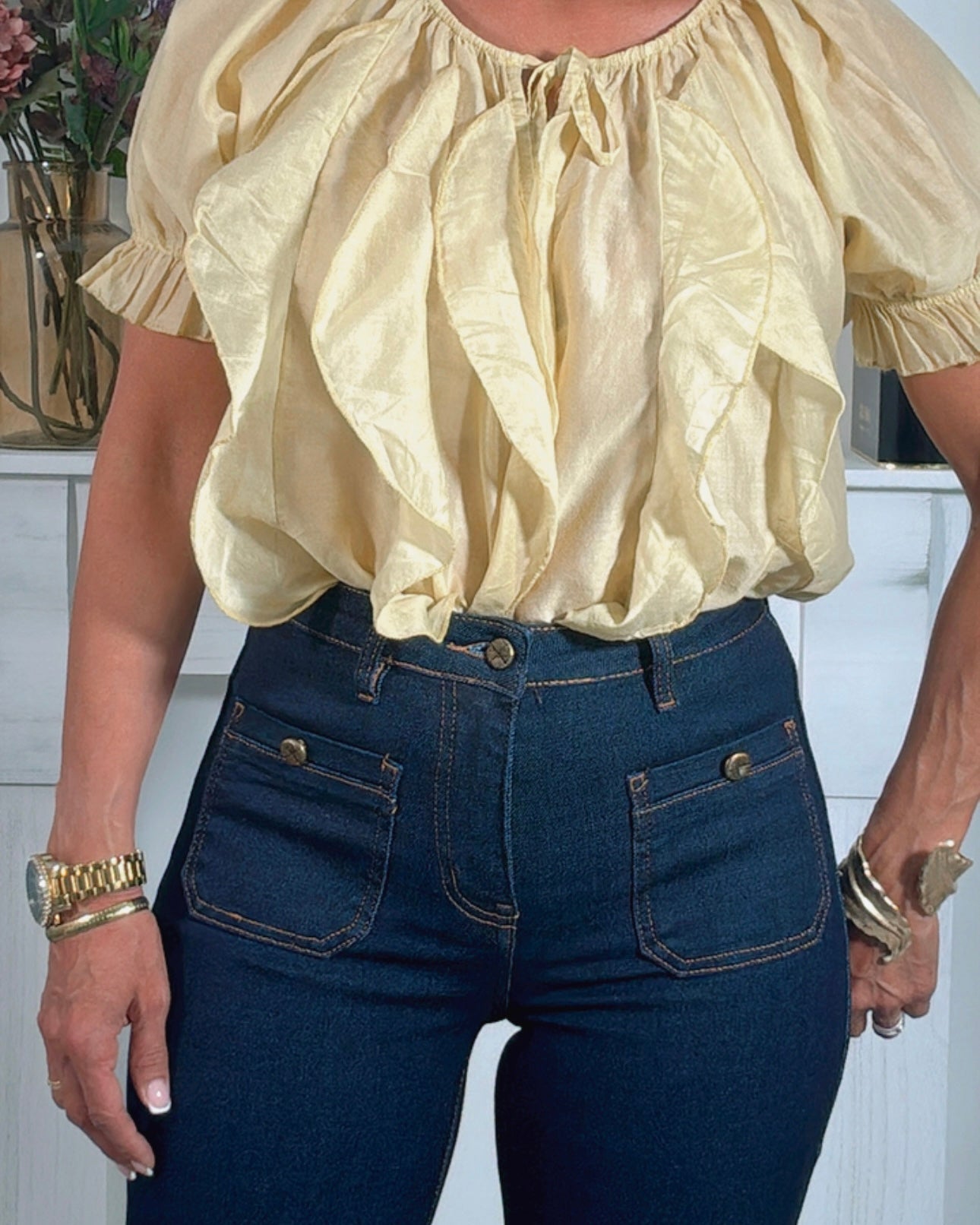 Jeans bolsillos delanteros