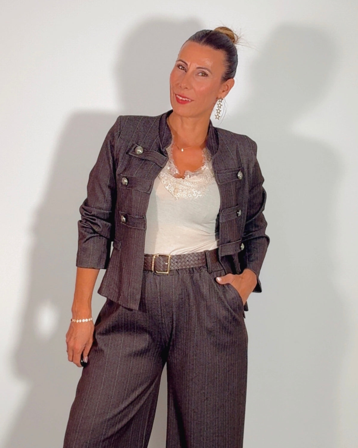 Pantalon Sabrina marron
