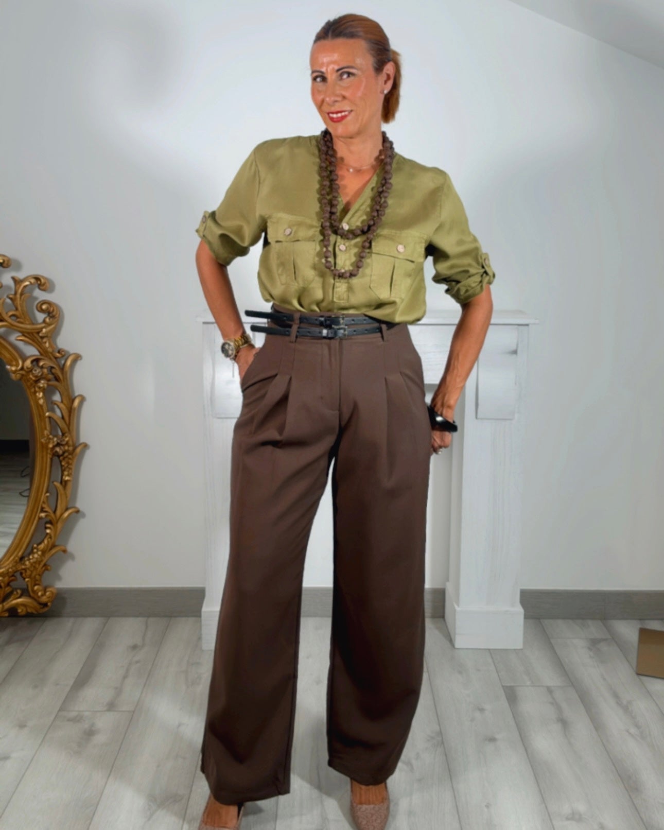 Pantalon con pinzas Silvia