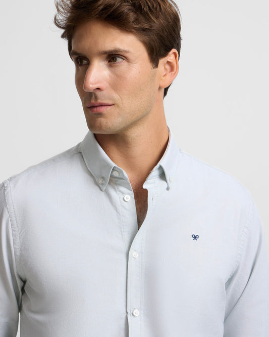 Camisa Oxford verde Silbon