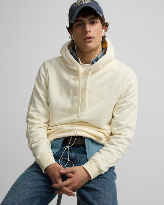 Sudadera capucha Silbon crema