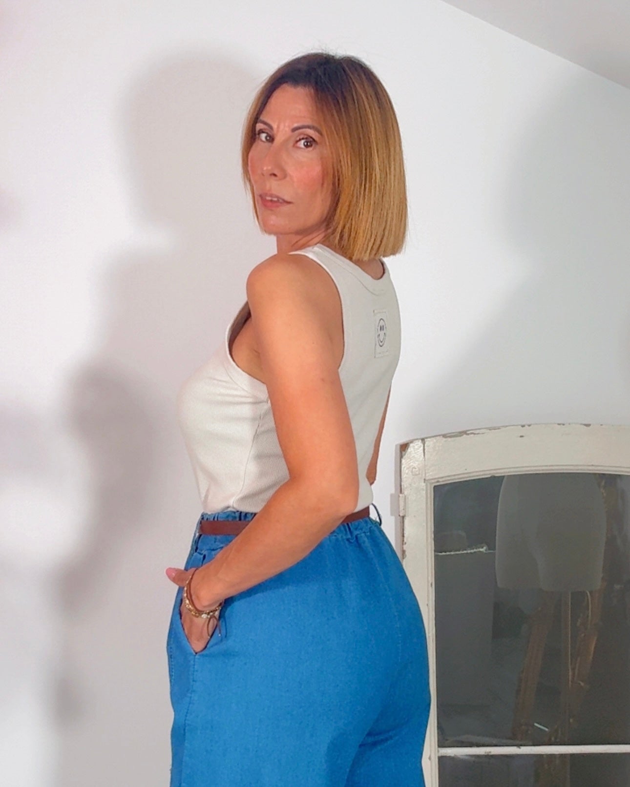 Pantalon Balloon elastico