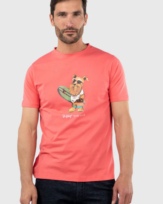 Camiseta Mr Williot Surf Coral