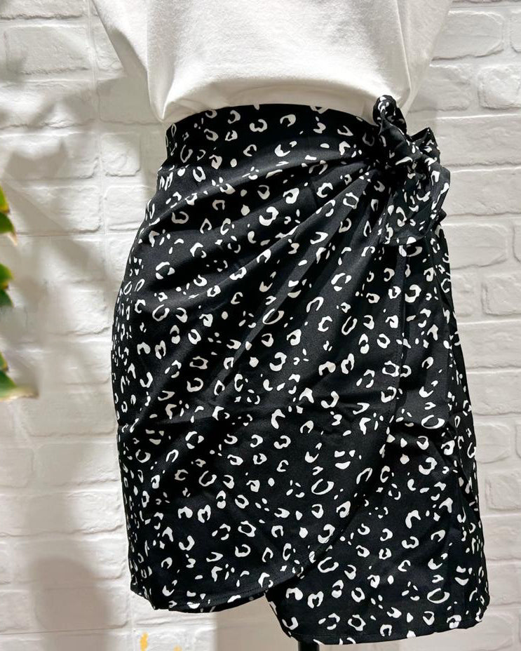 falda pareo estampada