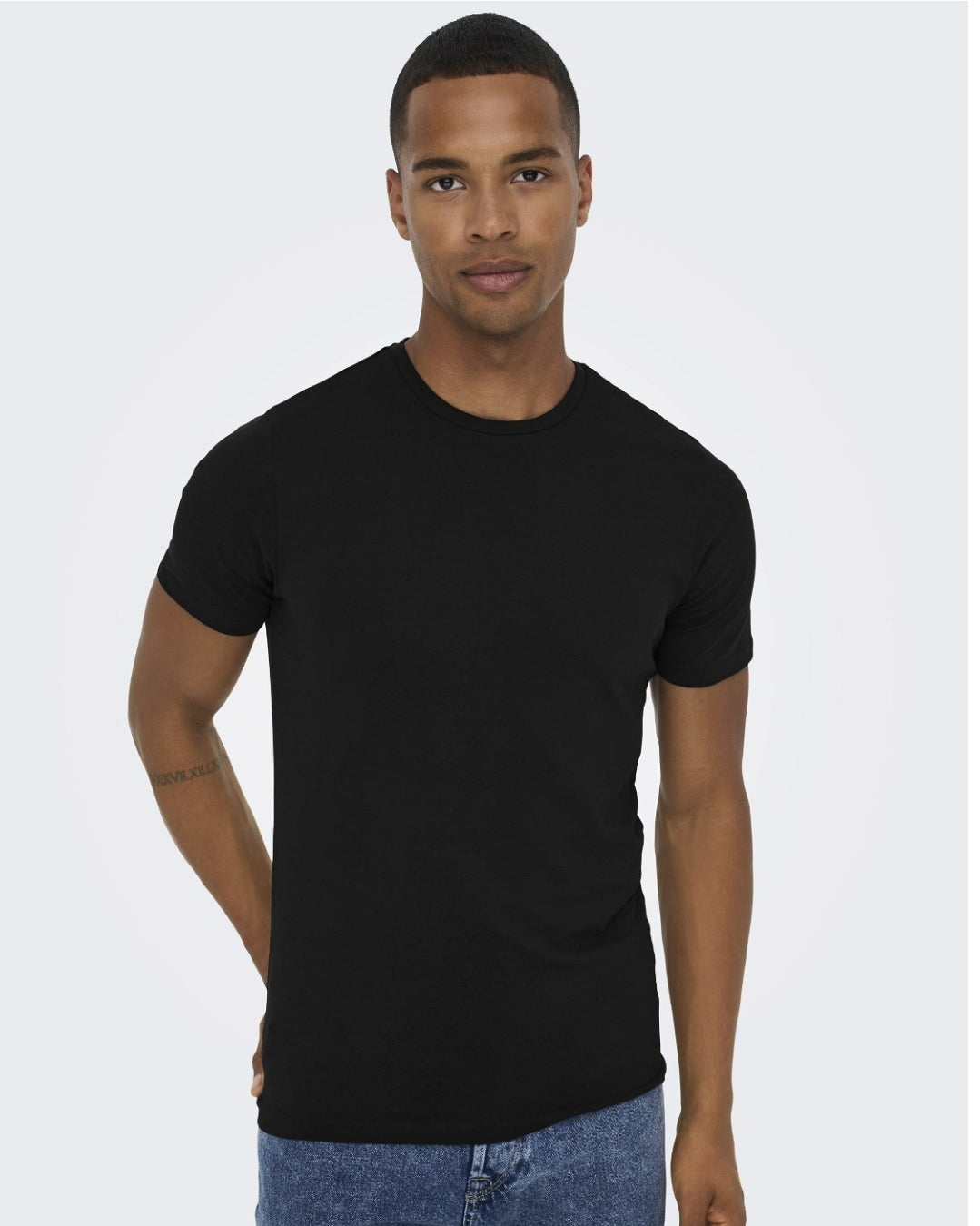 Camiseta basica cuello redondo 2 uds