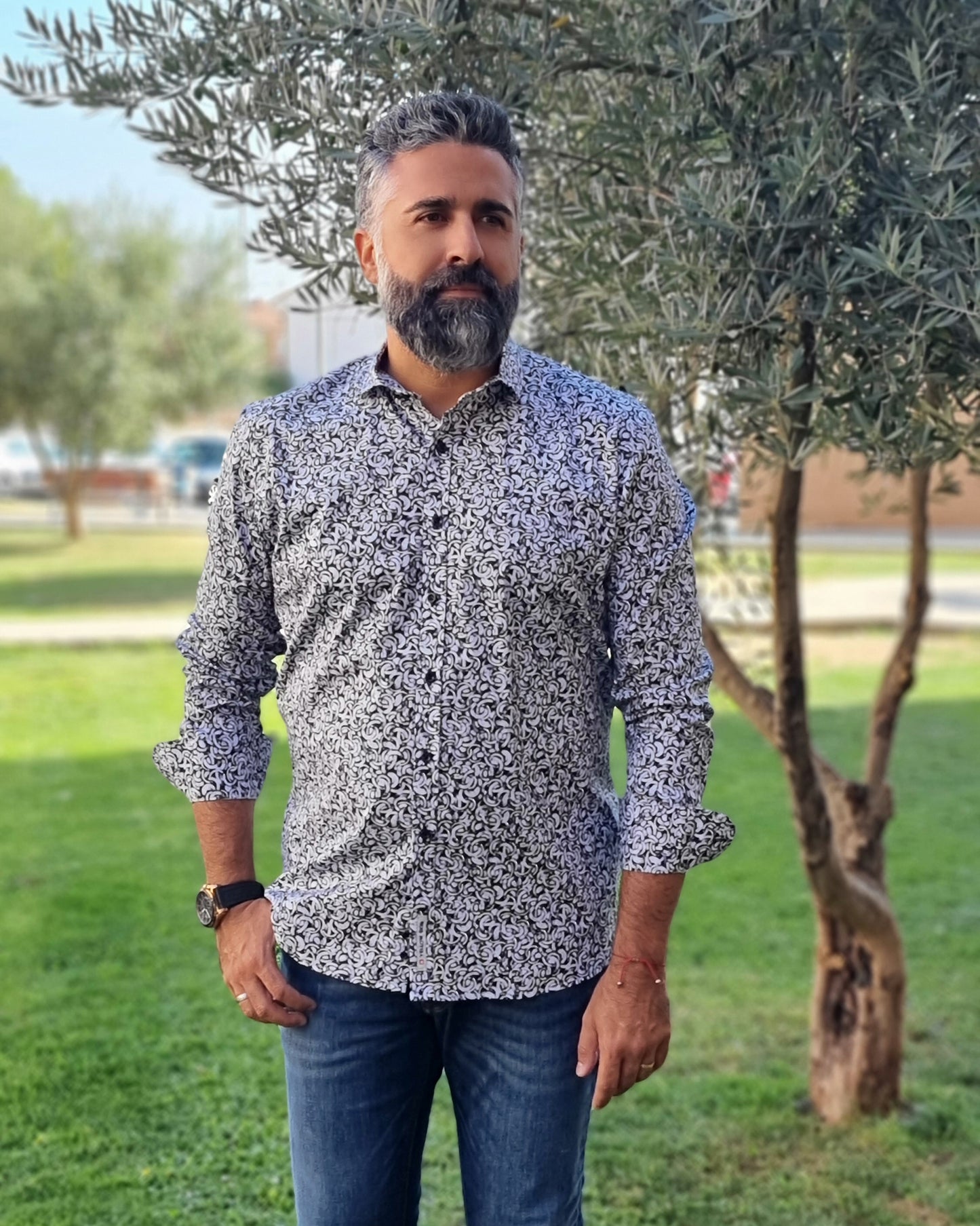 Camisa estampada Yellow Skin