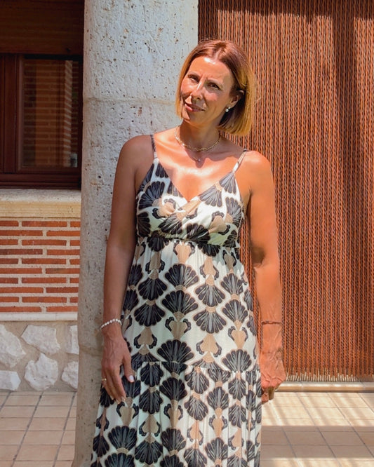 Vestido abanicos