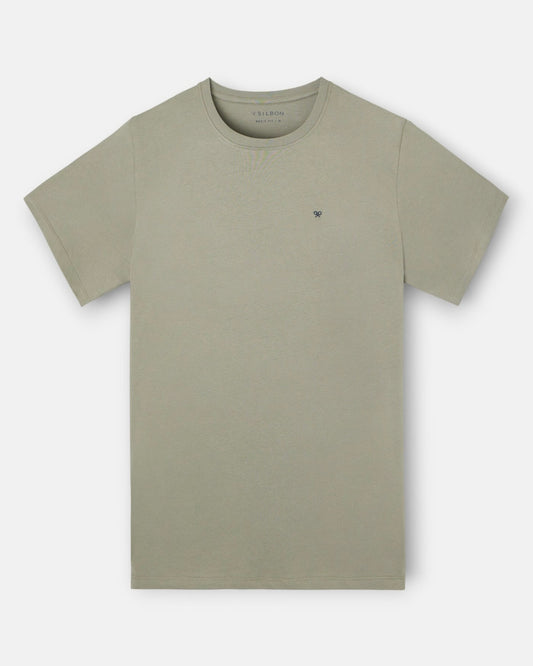 Camiseta Silbon minilogo verde
