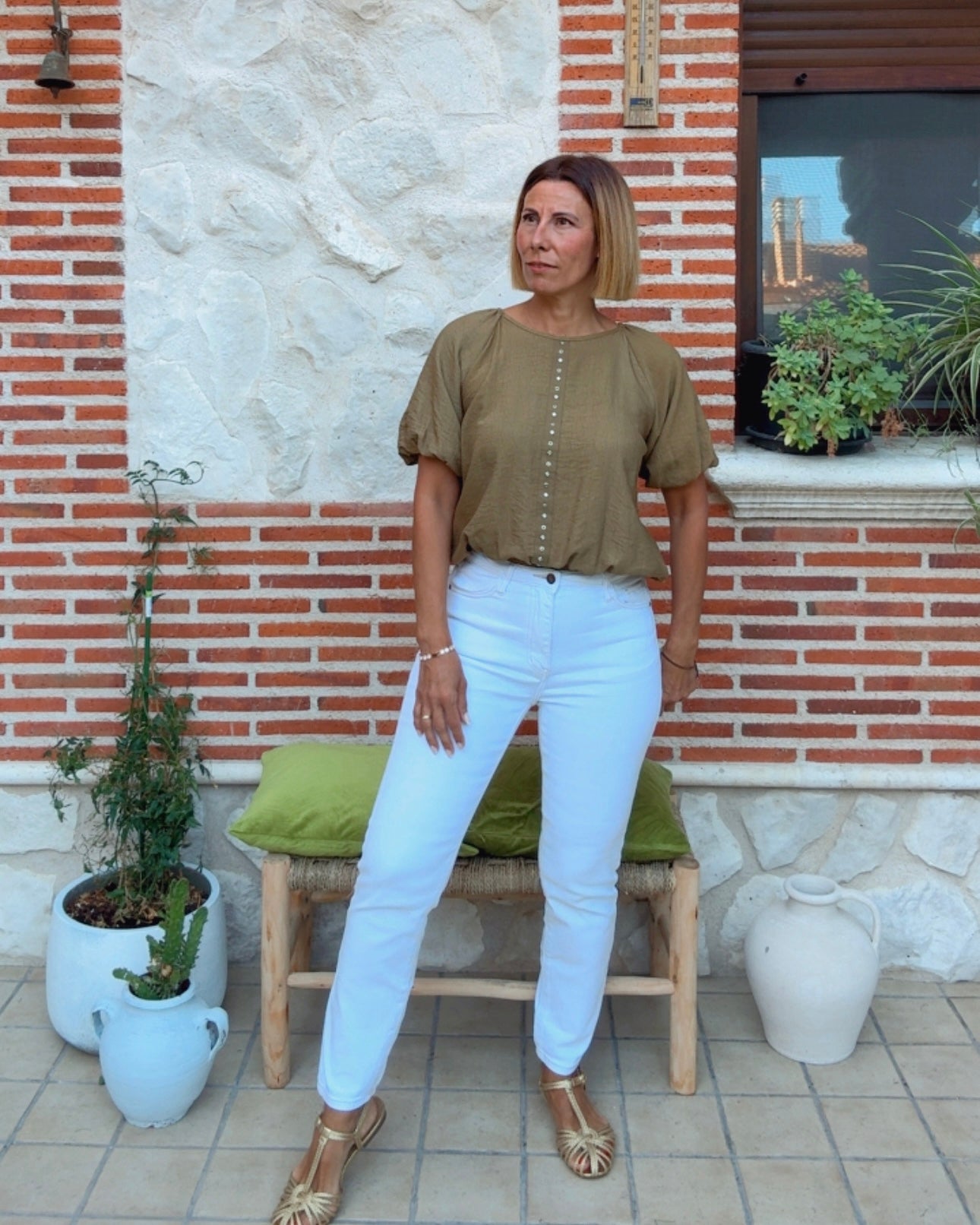 Blusa Shamira pistacho