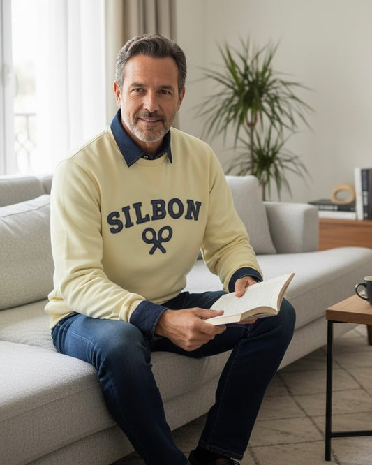 Sudadera Silbon raqueta amarilla