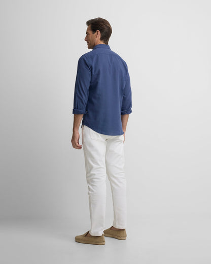 Camisa Silbon lino azul