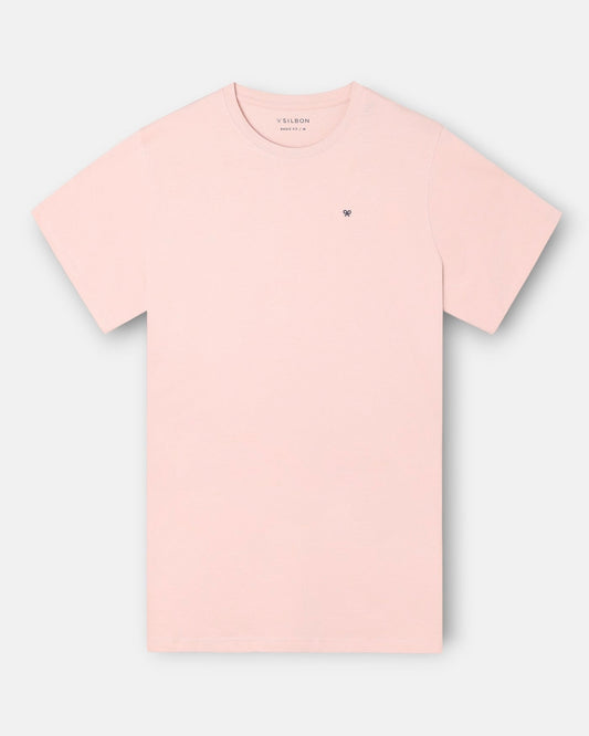 Camiseta Silbon minilogo rosa