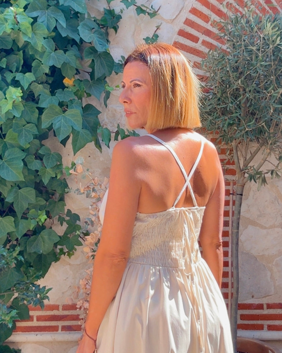 Vestido Amanda beige