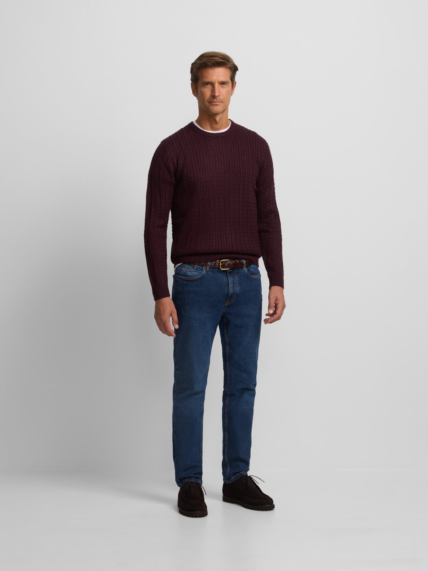 Jersey Silbon ochos Burdeos