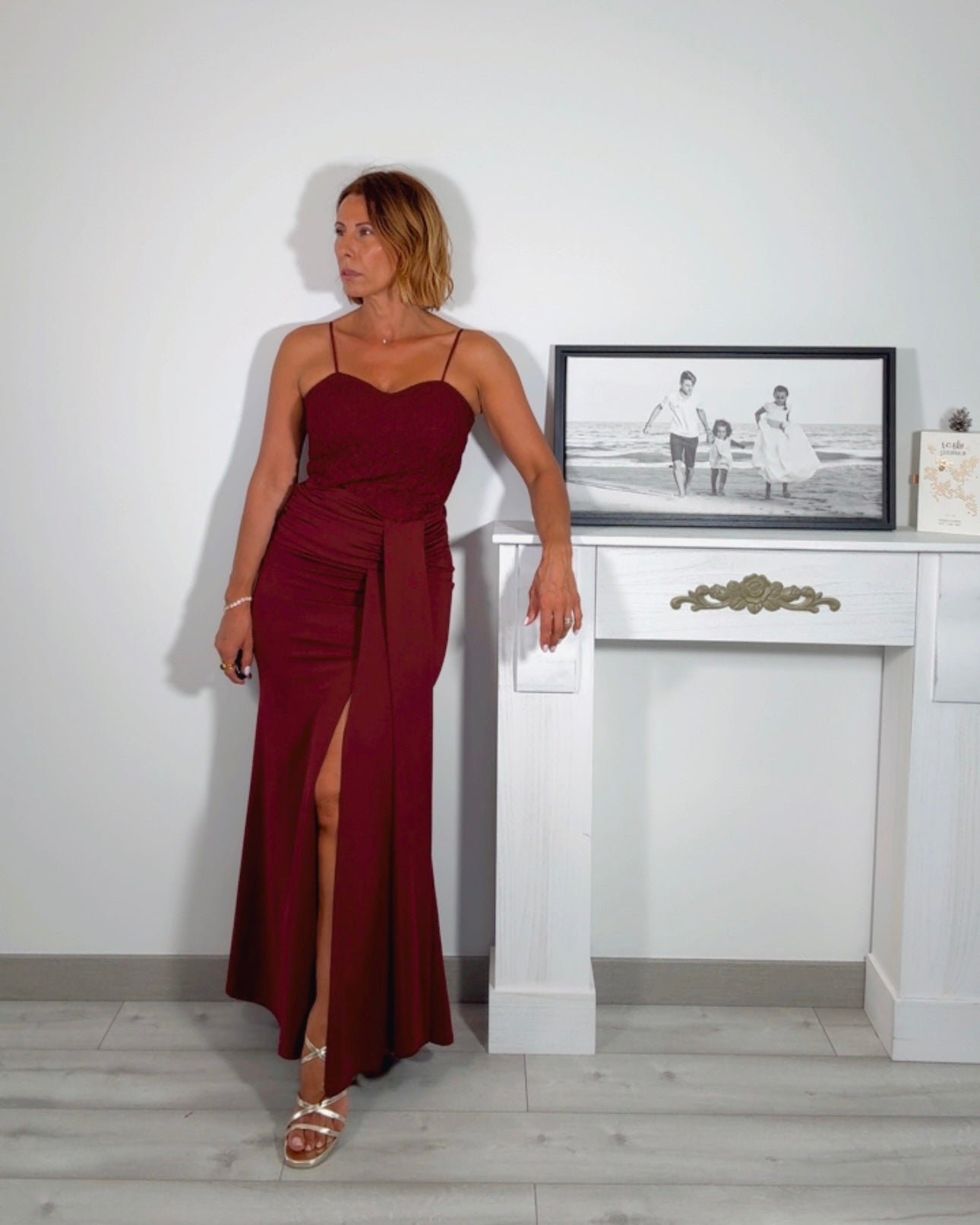 Vestido Mireya ciruela