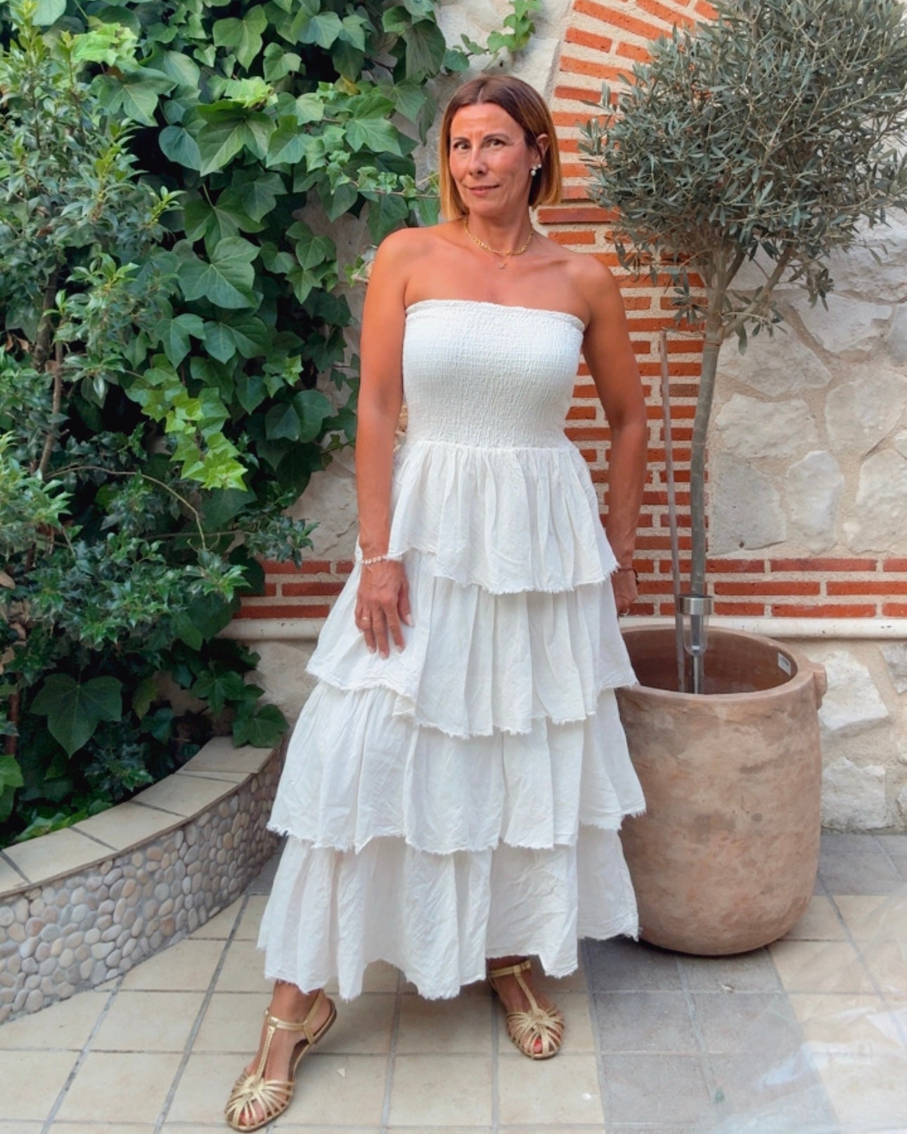 Vestido boho volantes