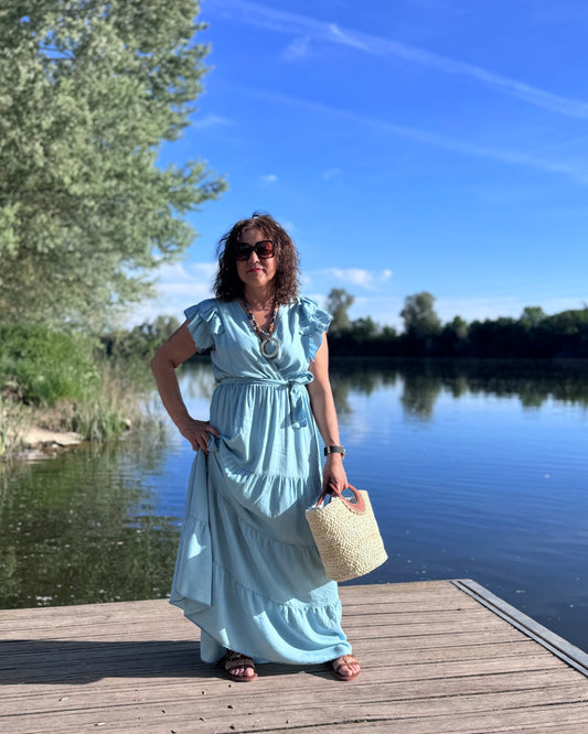 Vestido tipo denim