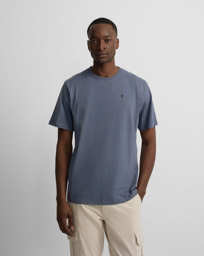 Camiseta Silbon minilogo azul medio