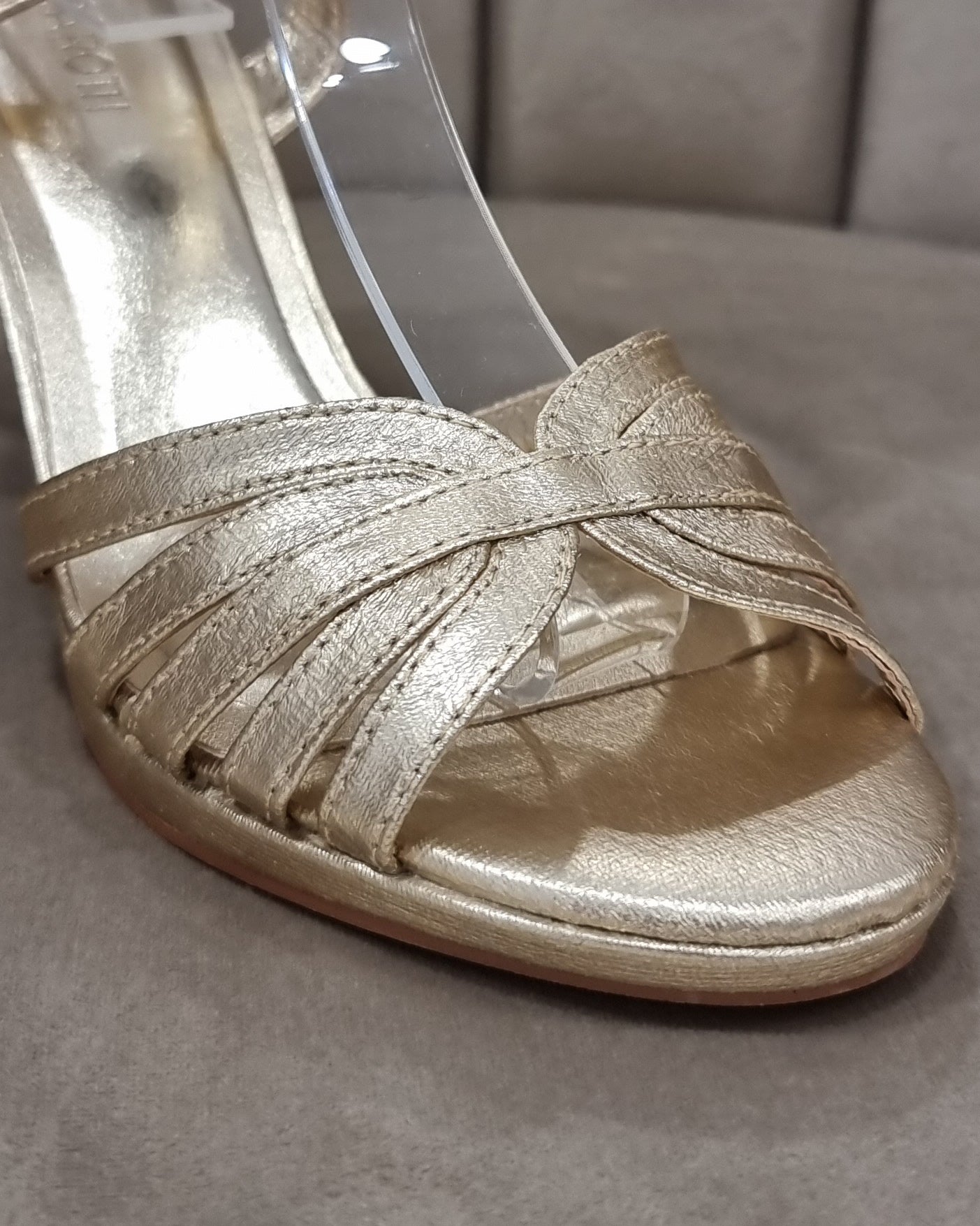 golden sandal
