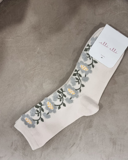 Calcetines flor mujer