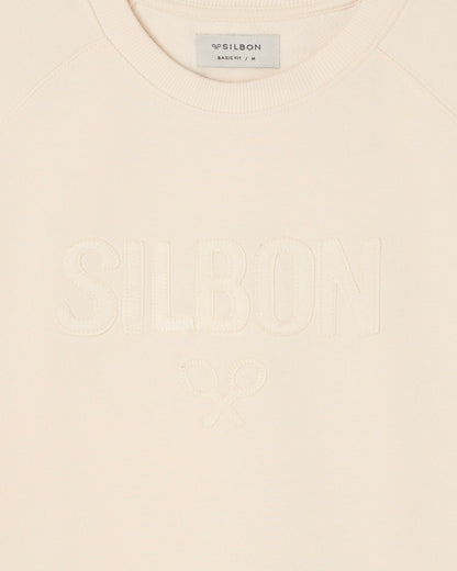 Sudadera Silbon Ranglan crema
