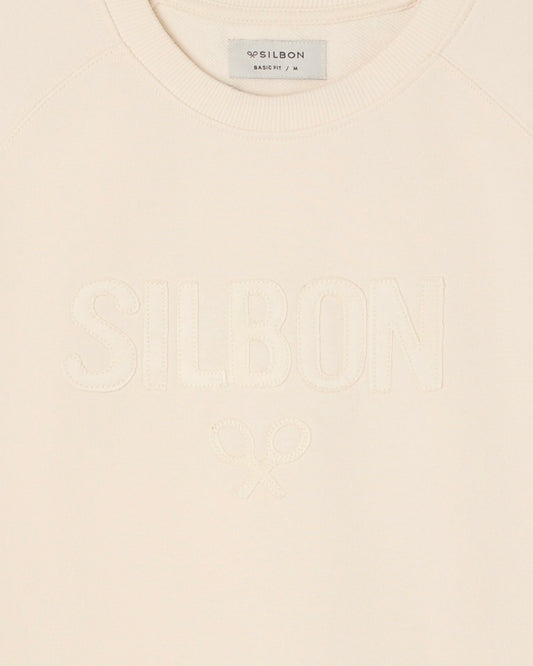 Sudadera Silbon Ranglan crema