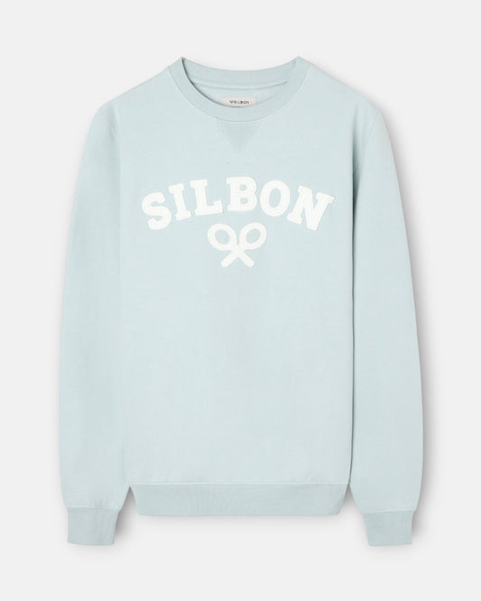 Sudadera Silbon raqueta aguamarina