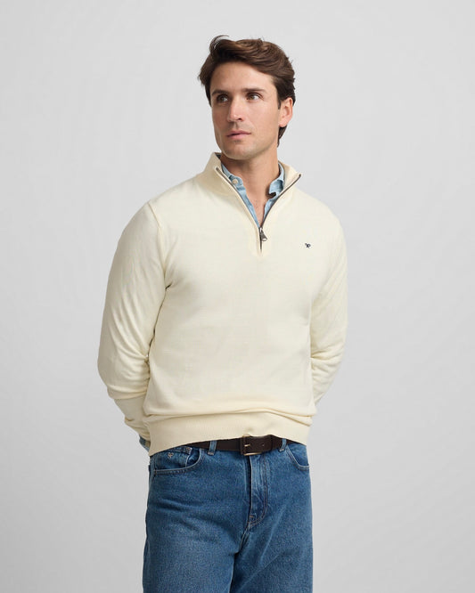 Jersey Silbon media cremallera crema