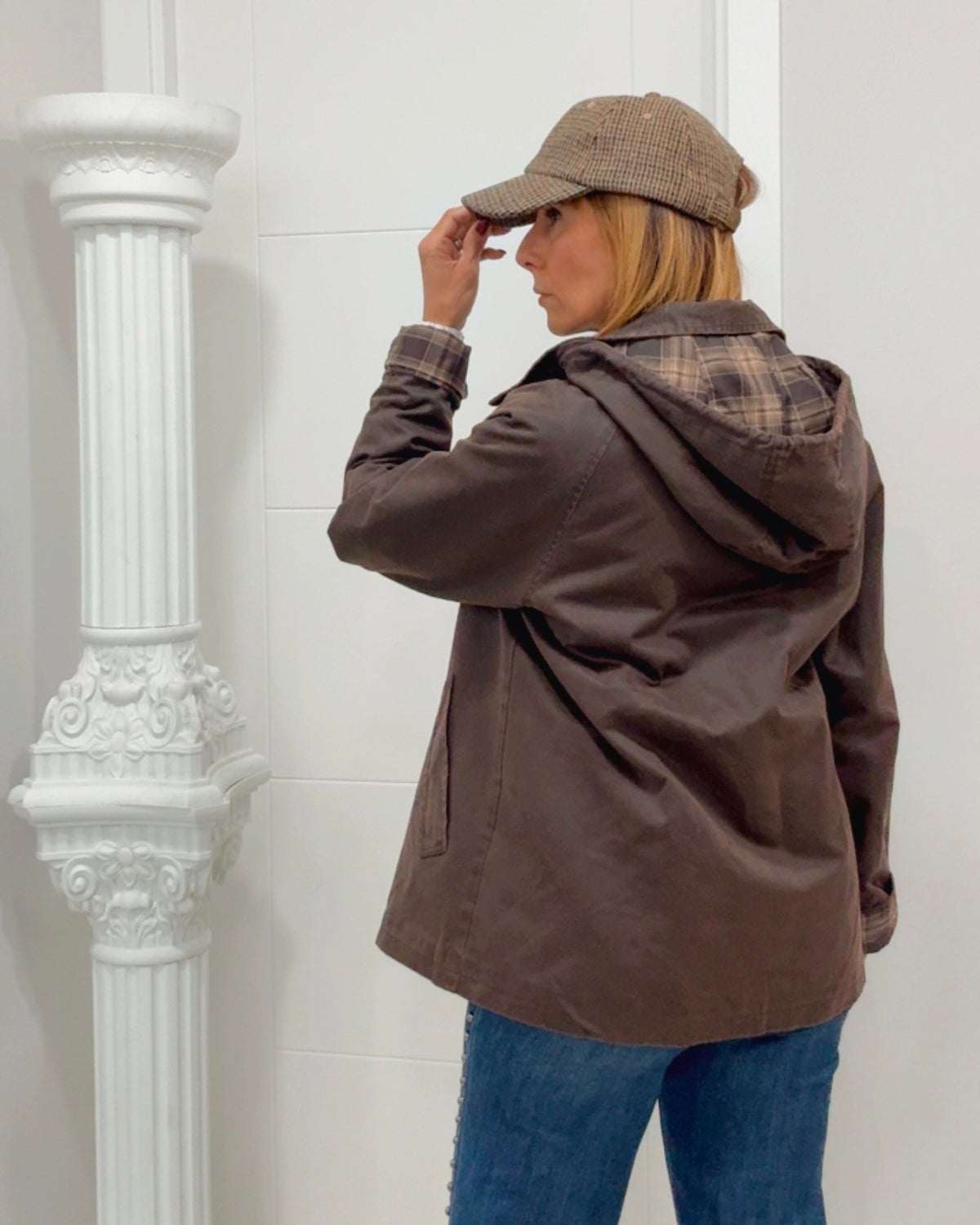 Chaqueta encerada vintage