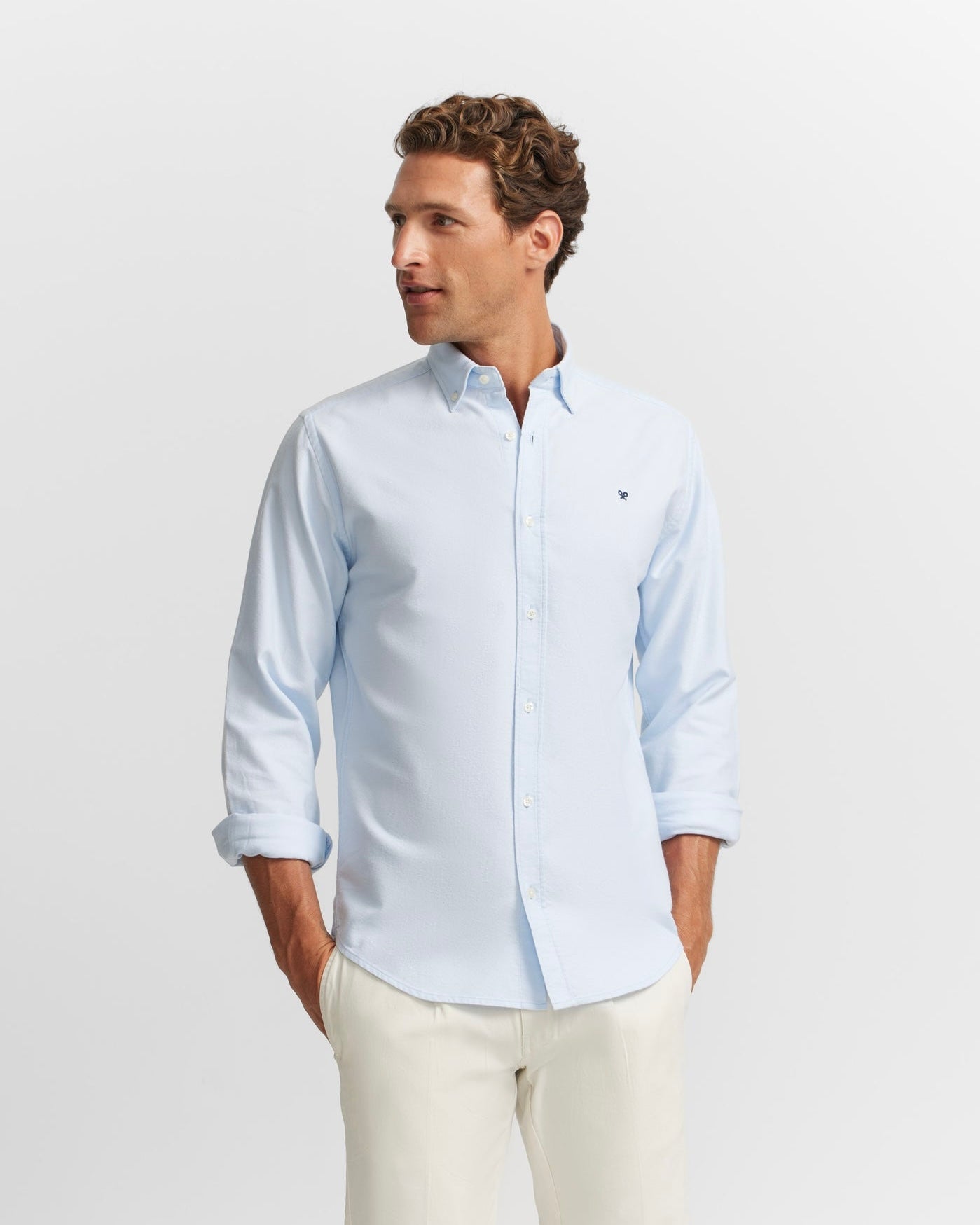 Camisa Sibon oxford celeste