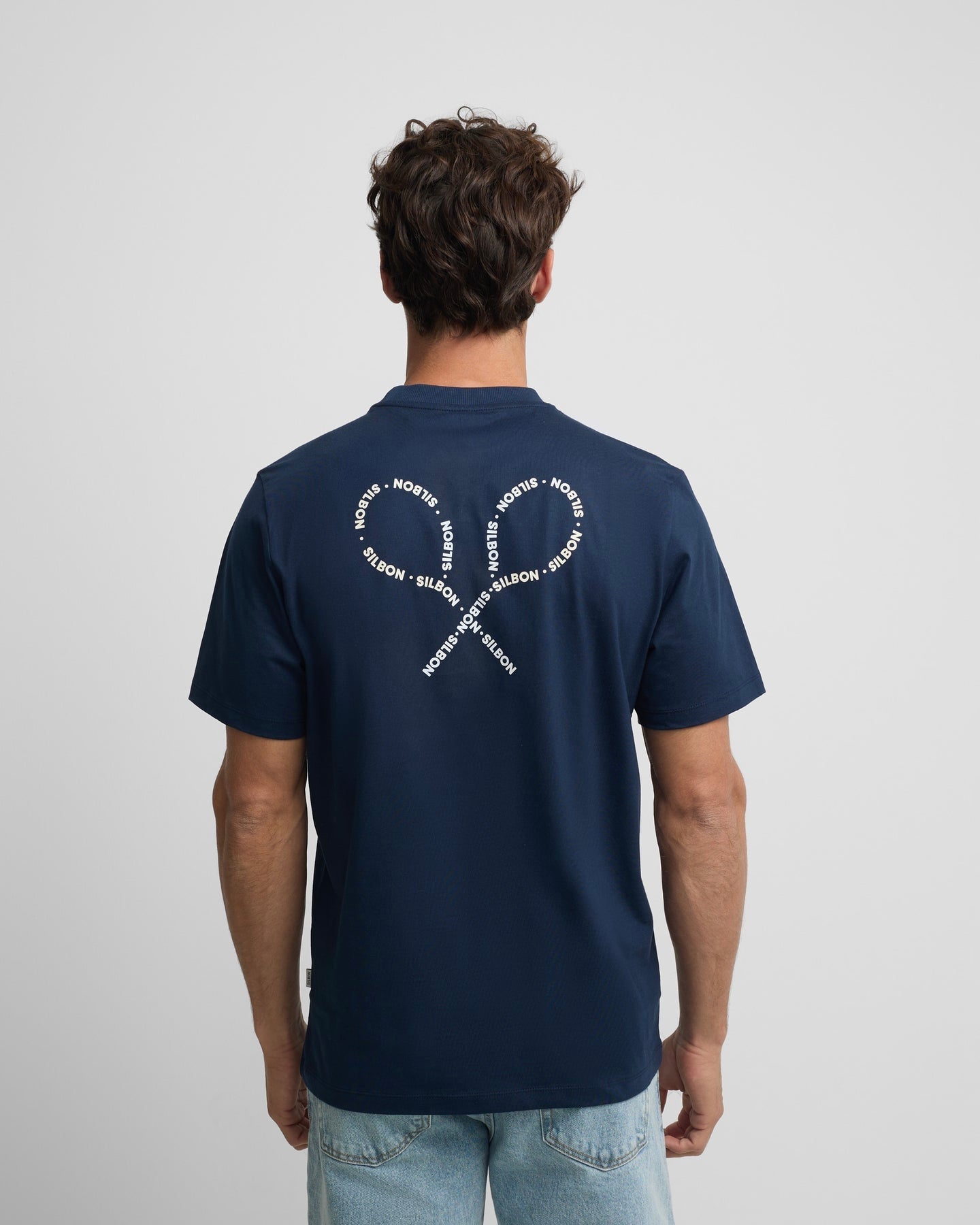 Camiseta Silbon raquetas lettering