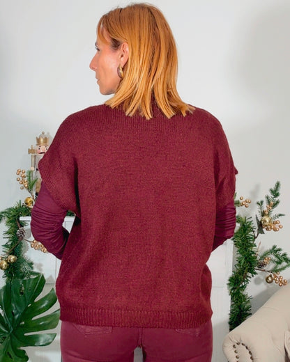 Chaleco rombos punto