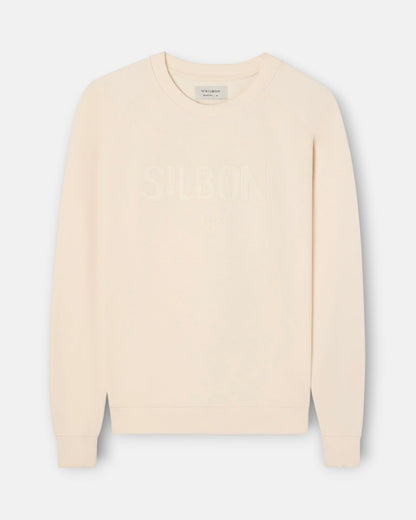 Sudadera Silbon Ranglan crema