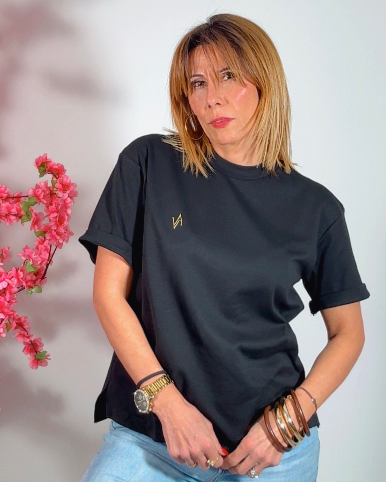 Camiseta oversize By Avore negra