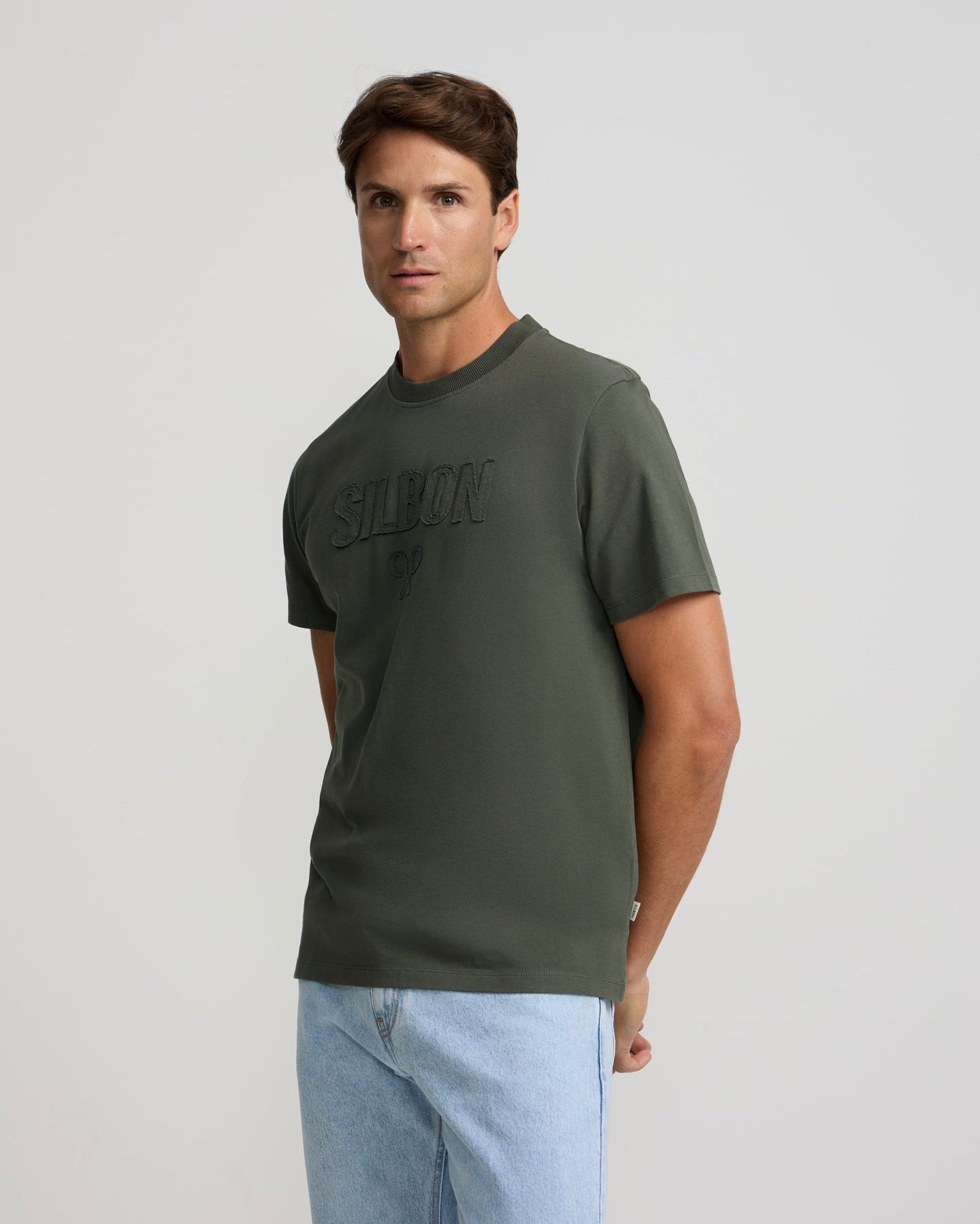 Camiseta Silbon Patch Khaki