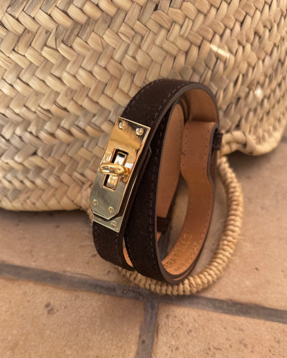 Cinturon de piel ajustable