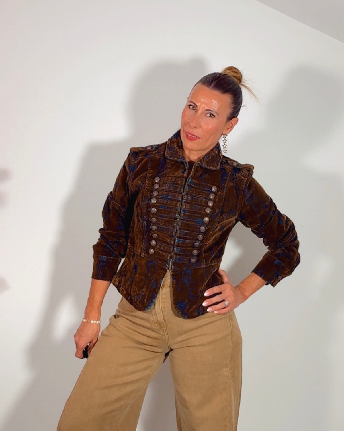 Chaqueta boho rock